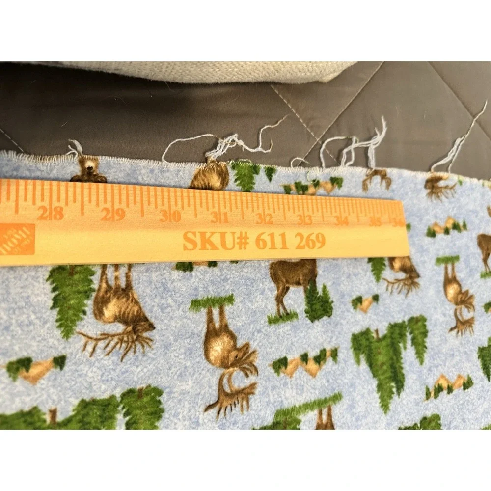 Wildlife Deer Flannel Fabric